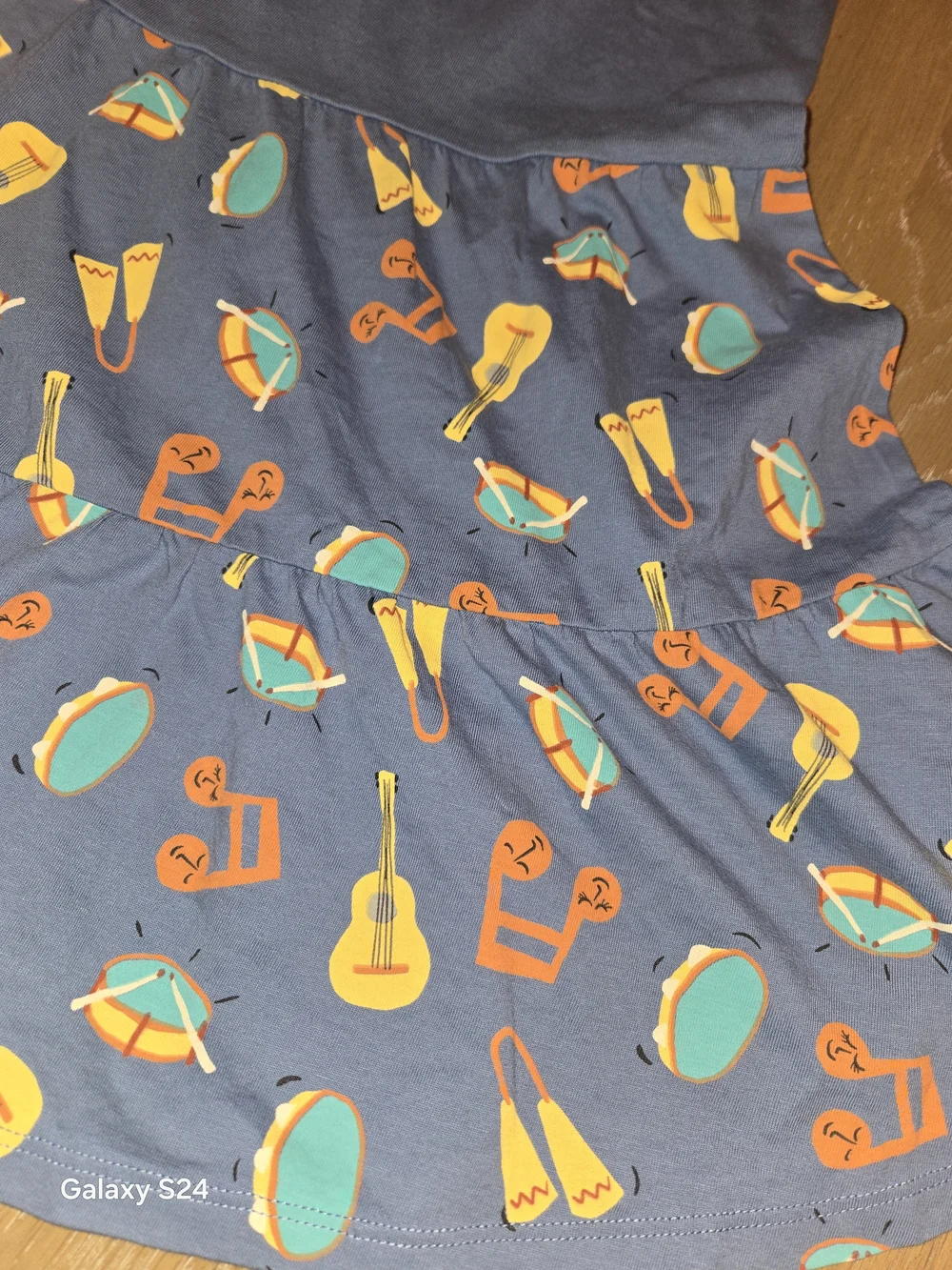 Tea Collection Tier Skirted Dress Musical Instruments Print Girls Sz 10 New
